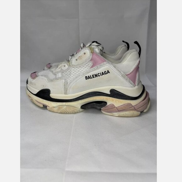 BALENCIAGA TRIPLE S MEN\'S SNEAKERS MESH AND LEATHER SIZE 7 main image 5